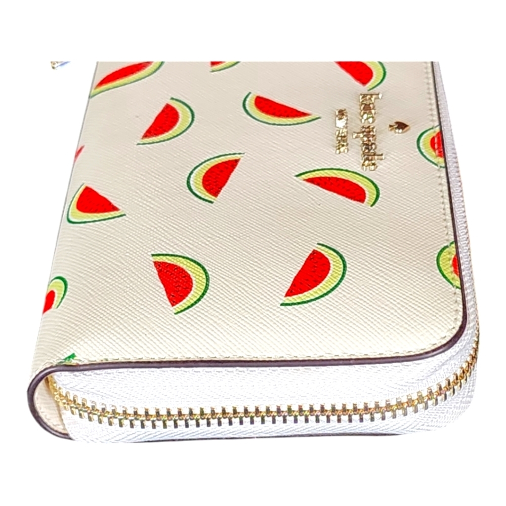 Kate Spade Staci Watermelon Party Large Continental Zip Wallet NWT - Picture 6 of 14